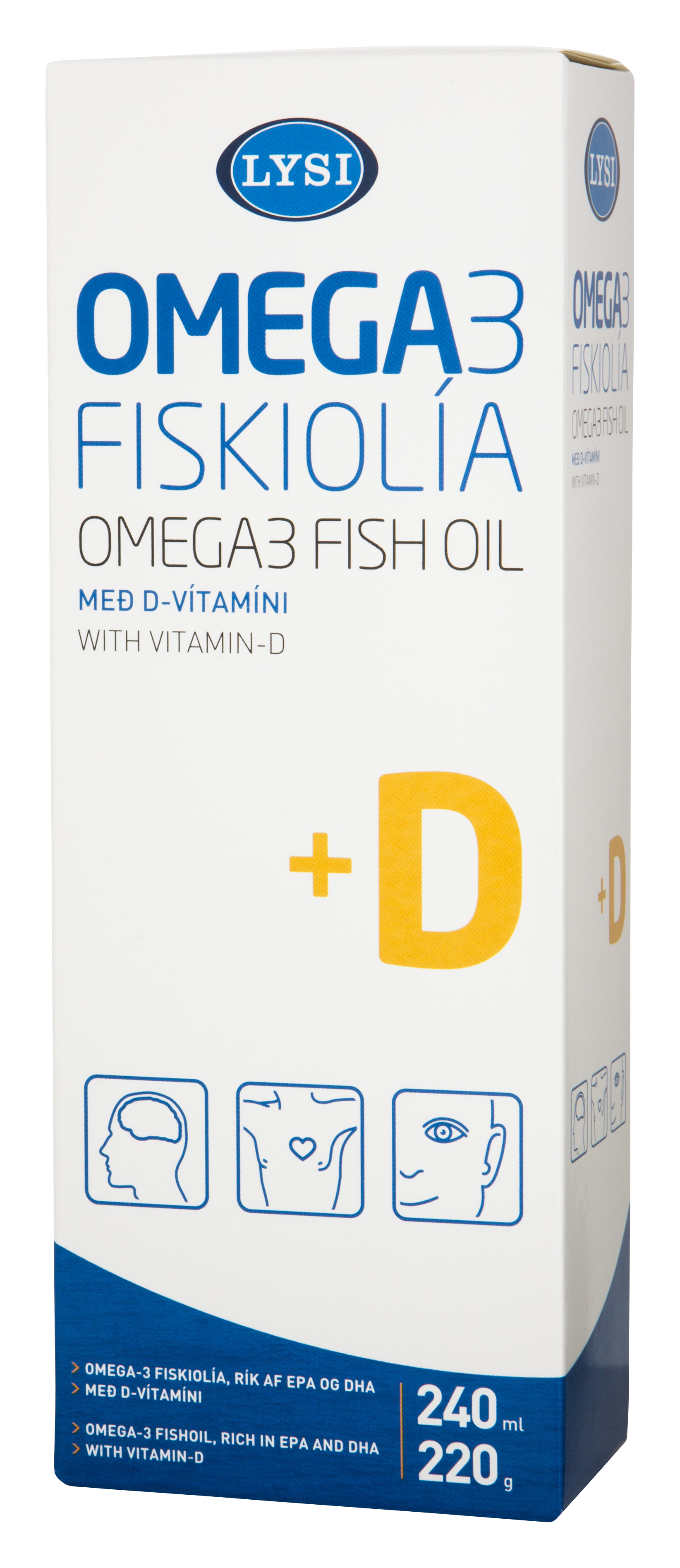 Omega 3 fish oil D LYSI Iceland